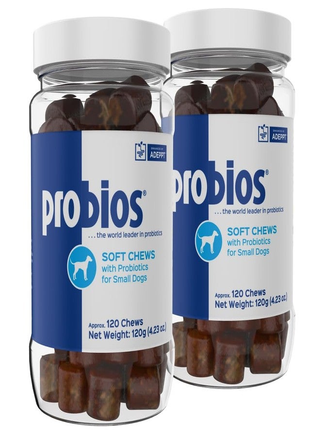 Probios for Dogs Soft Chews, Probiotics for Dogs, Daily Supplement for Gut Health, Digestion & Immune Support, Small Breeds, 4.23oz (Pack of 2) - Image 1